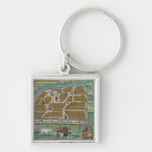 Map of Moscow Key Ring