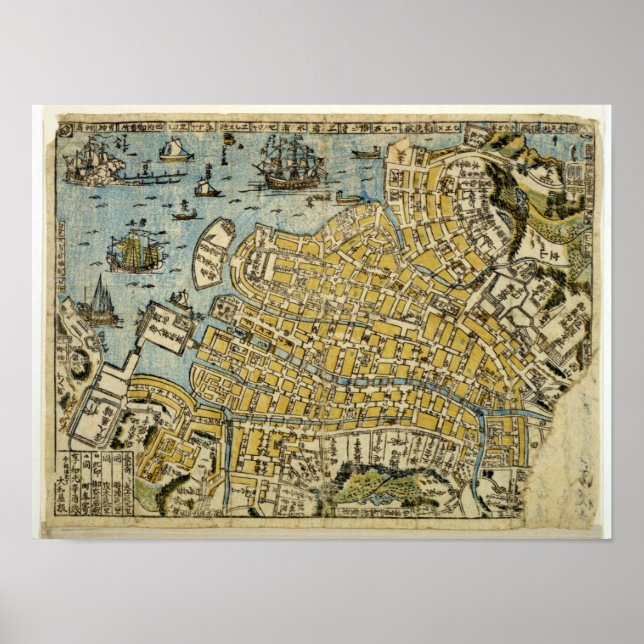 Map of Nagasaki Poster (Front)