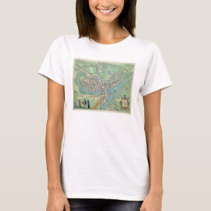 Map of Namur, from 'Civitates Orbis Terrarum' by G T-Shirt