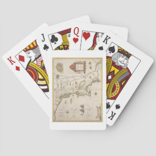 Map of New Belgium and New England, pub. in Amster Playing Cards