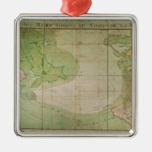Map of New Discoveries Metal Tree Decoration