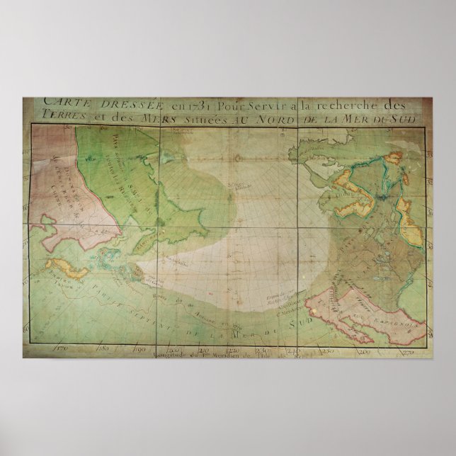 Map of New Discoveries Poster (Front)