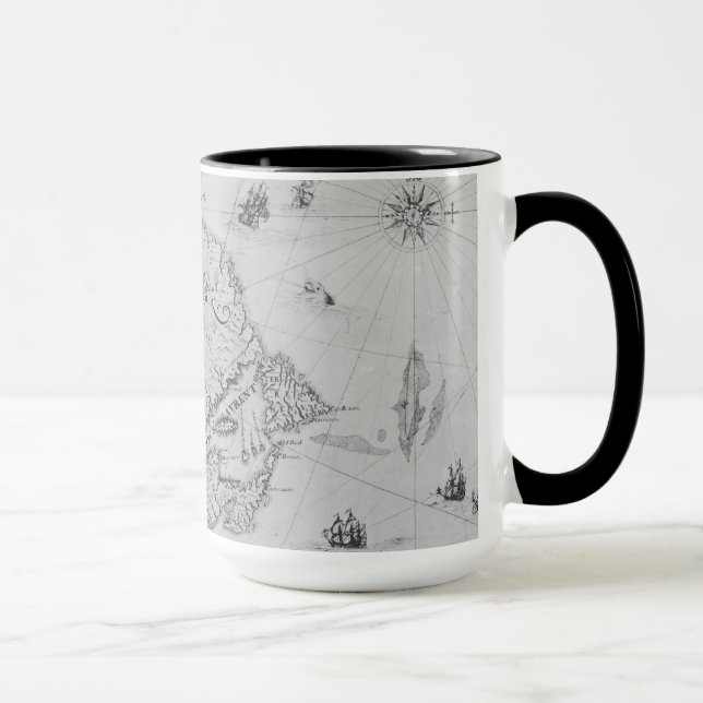 Map of New France or Canada Mug (Right)
