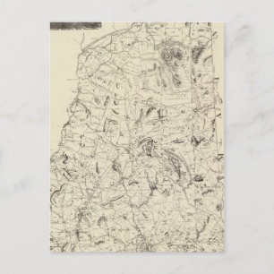 Map of New Hampshire 1816 Postcard