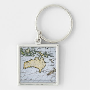 Map of New Holland Key Ring