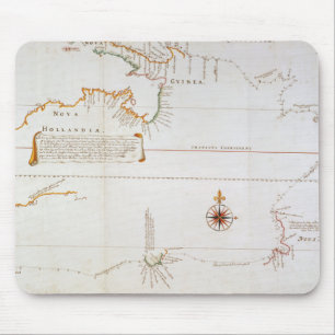 Map of New Holland Now Australia 3 Mouse Mat