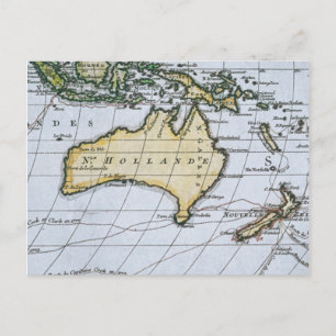 Map of New Holland Postcard