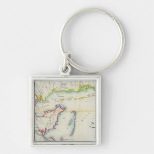 Map of New Orleans and Adjacent Country Key Ring