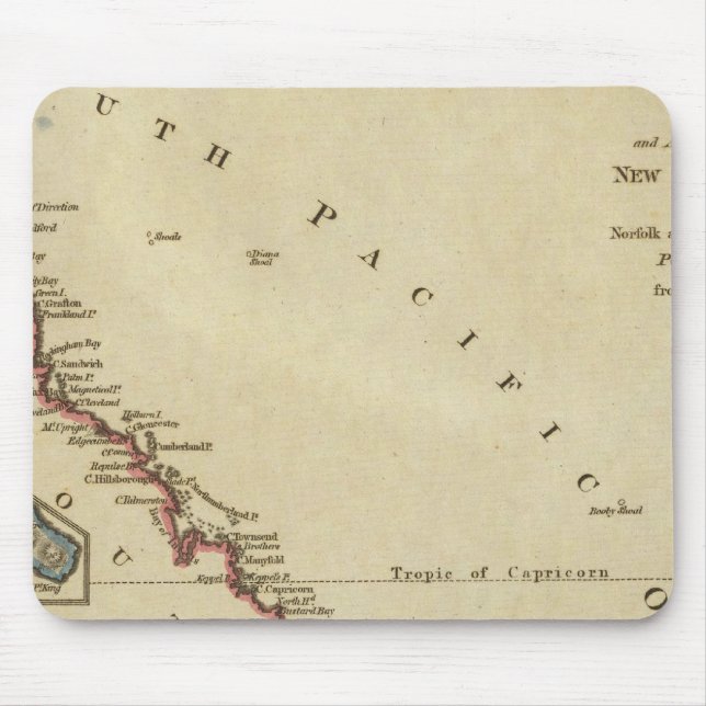 Map of New South Wales Mouse Mat (Front)