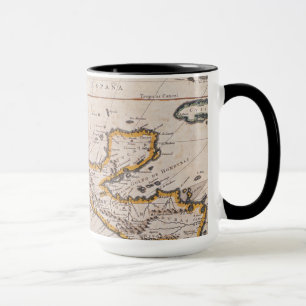 Map of New Spain New Galicia & Guatemala, 1625 Mug
