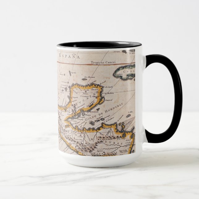 Map of New Spain |New Galicia & Guatemala, 1625 Mug (Right)