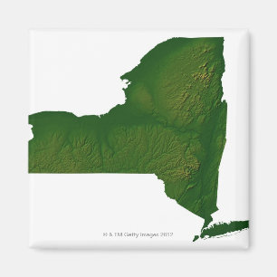 Map of New York State Magnet