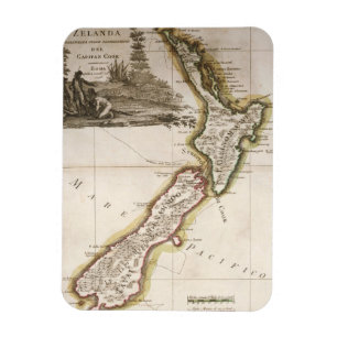 Map of New Zealand Magnet