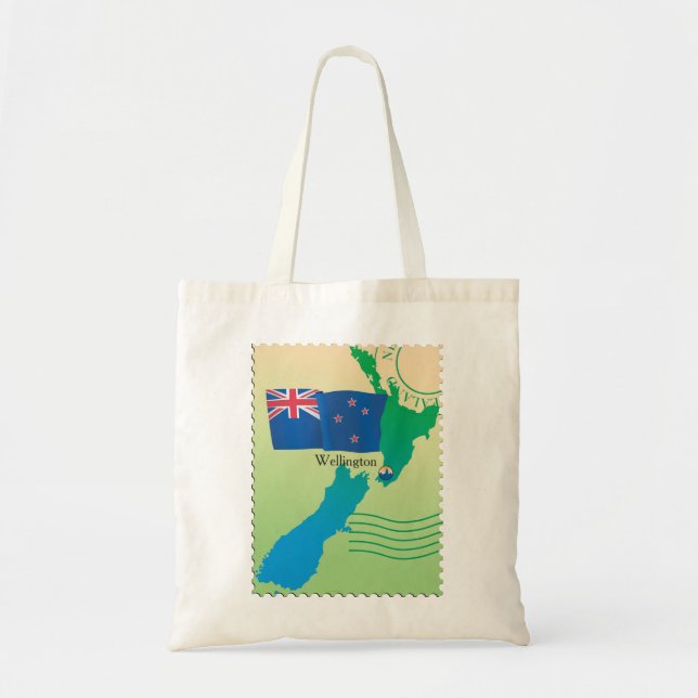 Map Of New Zealand Tote Bag (Front)