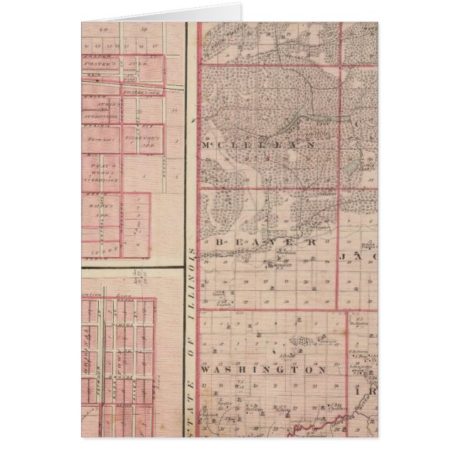 Map of Newton County with Goodland and Kentland (Front)