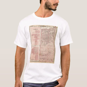 Map of Newton County with Goodland and Kentland T-Shirt