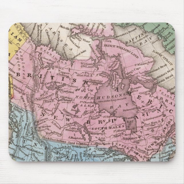 Map of North America 2 Mouse Mat (Front)