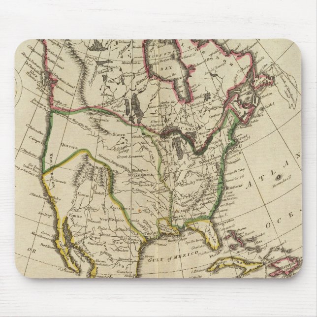 Map of North America 2 Mouse Mat (Front)