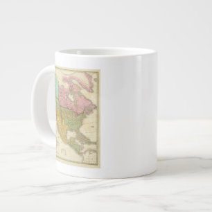 Map of North America 3 Large Coffee Mug