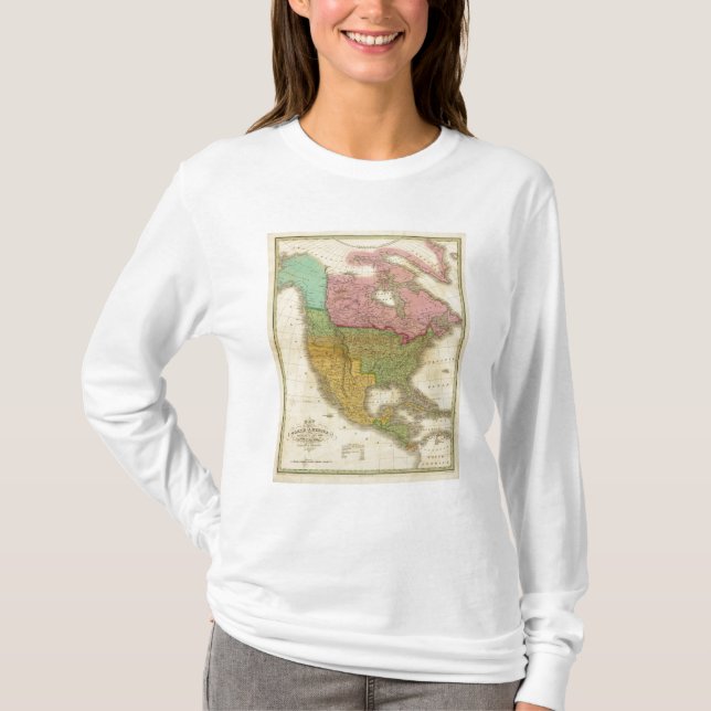 Map of North America 3 T-Shirt (Front)