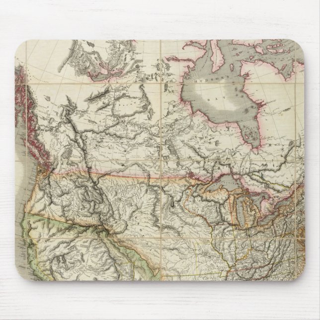 Map of North America 4 Mouse Mat (Front)