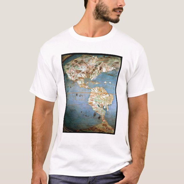 Map of North and South America T-Shirt (Front)