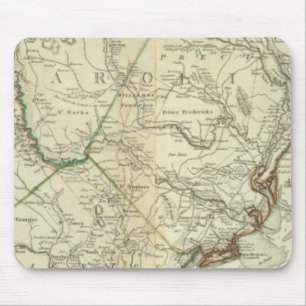 Map Of North And South Carolina Mouse Mat