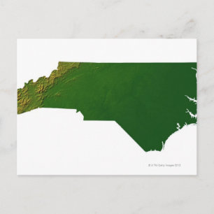 Map of North Carolina Postcard