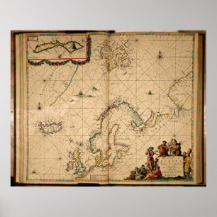 Map of Northern Europe Poster