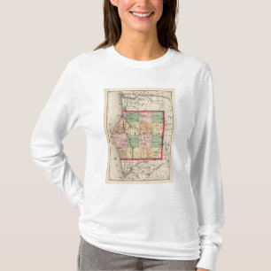 Map of Oceana County, Michigan T-Shirt