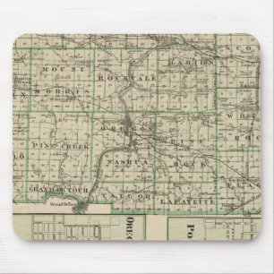 Map of Ogle County, Polo and Oregon Mouse Mat