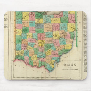 Map Of Ohio Mouse Mat
