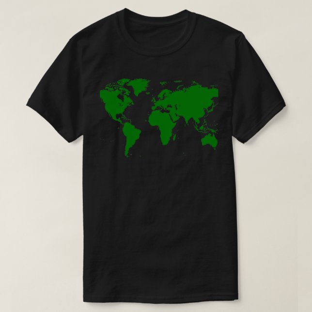 Map of our World Travel is Life 1 T-Shirt (Design Front)