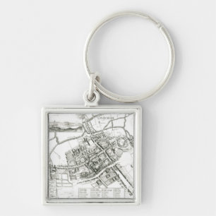 Map of Oxford, 1643 Key Ring