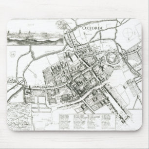Map of Oxford, 1643 Mouse Mat