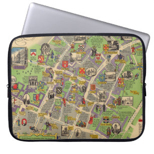 Map of Oxford, England (British Railways) Laptop Sleeve