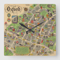 Map of Oxford, England (British Railways)