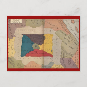 Map of Oz and Surrounding Countries Postcard