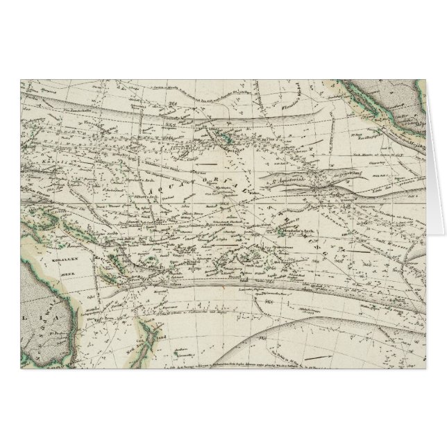 Map of Pacific Ocean (Front Horizontal)