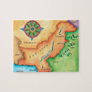 Map of Pakistan Jigsaw Puzzle