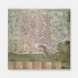 Map of Palermo, from 'Civitates Orbis Terrarum' by Magnet