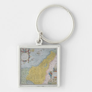 Map of Palestine Key Ring