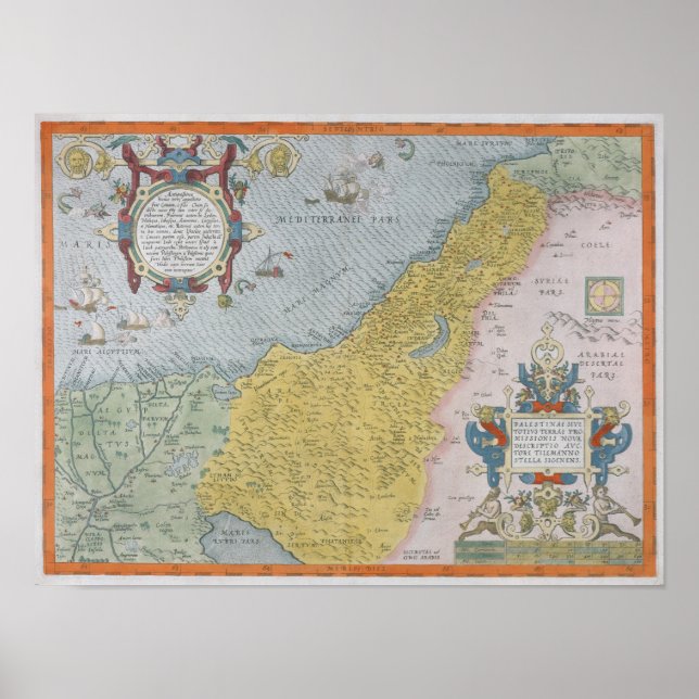 Map of Palestine Poster (Front)