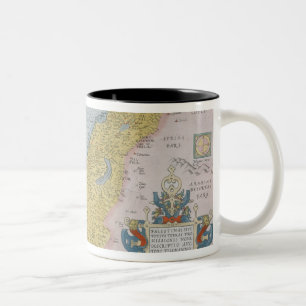 Map of Palestine Two-Tone Coffee Mug