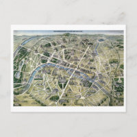 Map of Paris during the period of the Grands