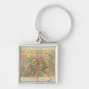 Map of Pennsylvania and New Jersey Key Ring