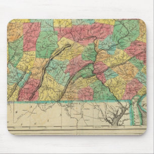 Map Of Pennsylvania Mouse Mat