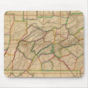 Map of Pennsylvania Mouse Mat
