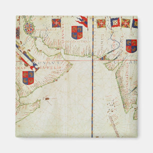 Map of Persia, Arabia and India Magnet