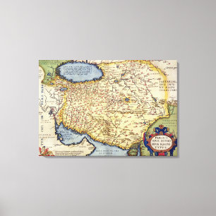 Map of Persia, from the 'Theatrum Orbis Terrarum', Canvas Print